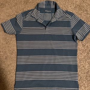 Bonobos blue striped golf polo
